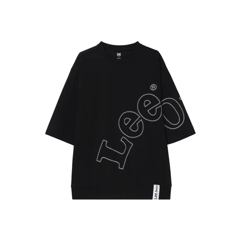 Lee Drop Shoulder Sleeve T Shirt Men's Black-0
