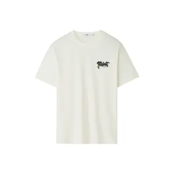 HLA T Shirts Men Raw White E5