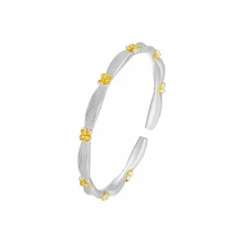 Hui Xuan Charm 999 Fine Silver Bangles Women's