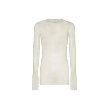 RICK OWENS Long Sleeved Ribbed T Shirt