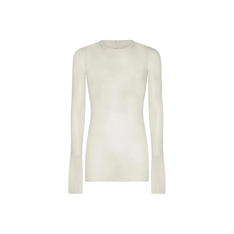 RICK OWENS Long Sleeved Ribbed T Shirt-0