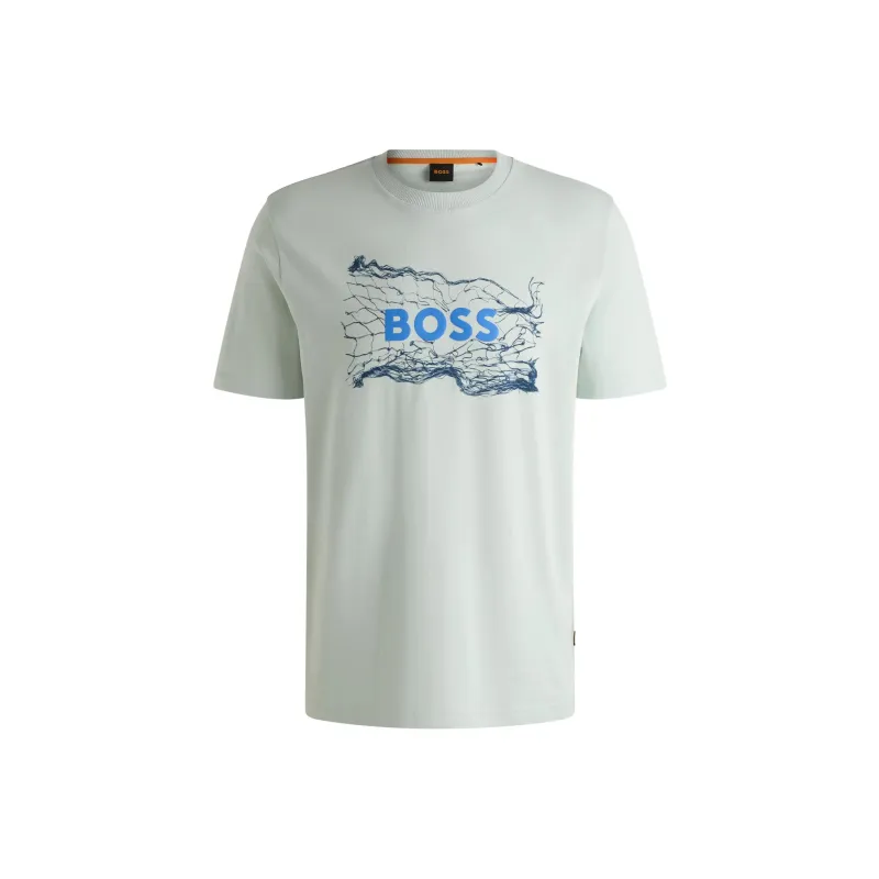HUGO BOSS T Shirts Men Teal-0