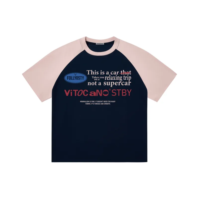 Vitocano T-Shirt Unisex White & Navy Blue-8