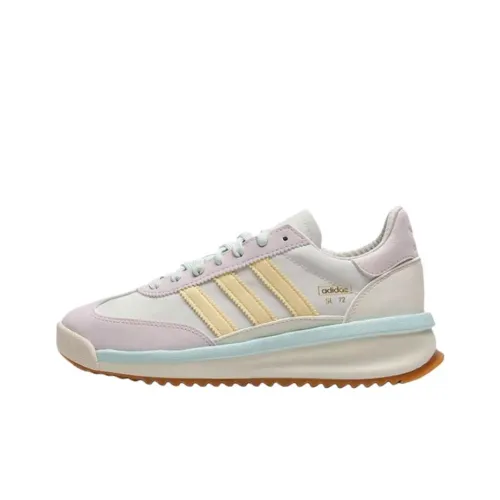 Adidas Originals SL 72 Anti Slip Wear Resistant Low Top Casual Shoes Women's White Pink