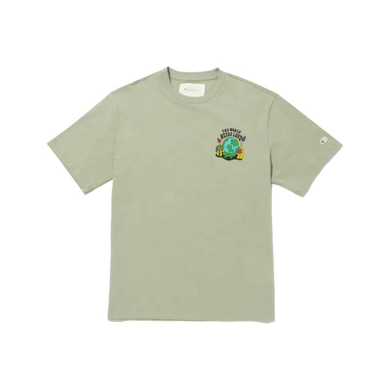 Champion SS24 T Shirt Unisex Light Green-0