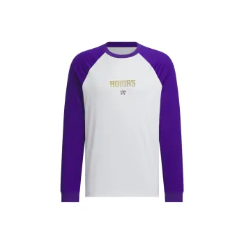Adidas T Shirt Men's Pure Quality Gray/Collegiate Purple