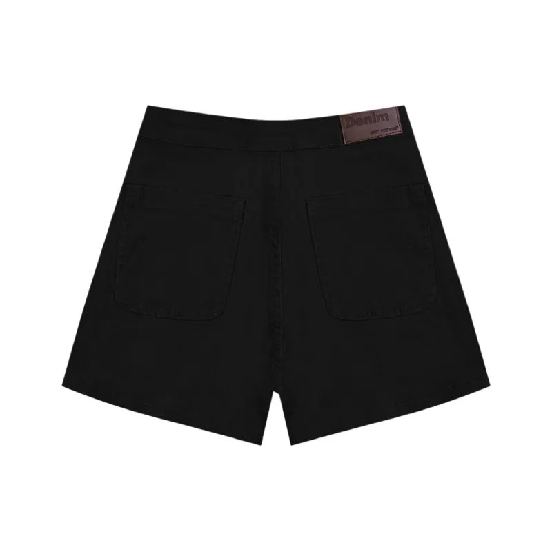 MA JOURNEE Denim Shorts Women's Black-1