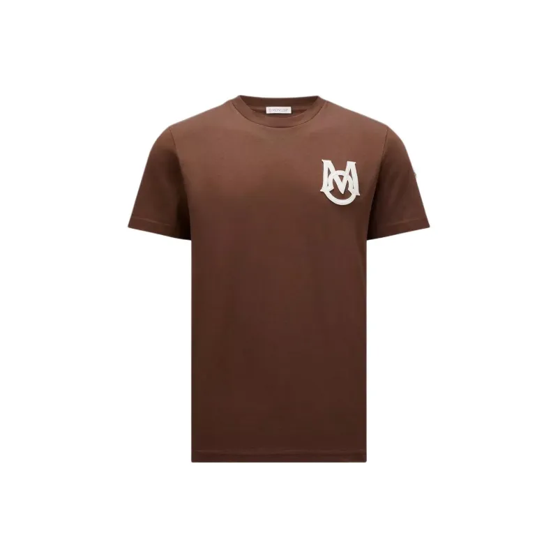 Moncler Logo patch Cotton T shirt-0