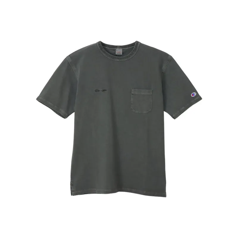 Champion SS24 T Shirt Men's Beige Black-0