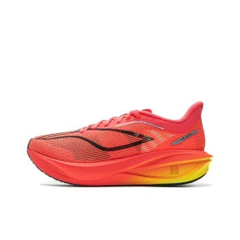 LiNing Flyer 5 Challenger Cushioning Slip Resistant Lightweight Rebound Low Top Racing Running Shoes Women's Red