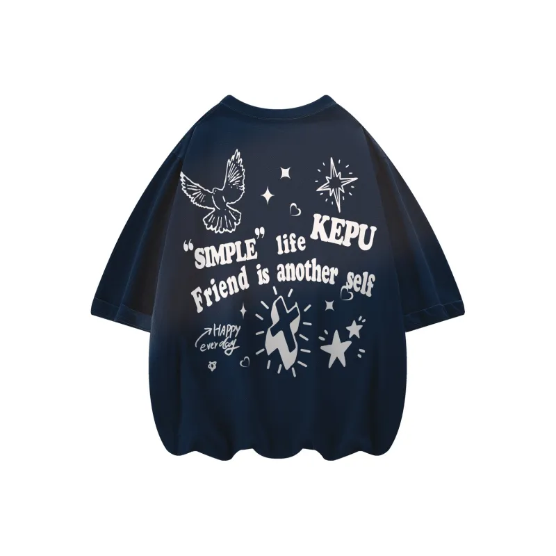 Kepu Short Sleeved T Shirts Unisex-4