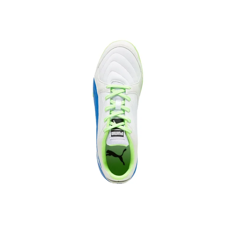 PUMA Pressing 4 TT Rubber Broken Studs Anti Slip Wear Resistant Soccer Shoes Men's White-3