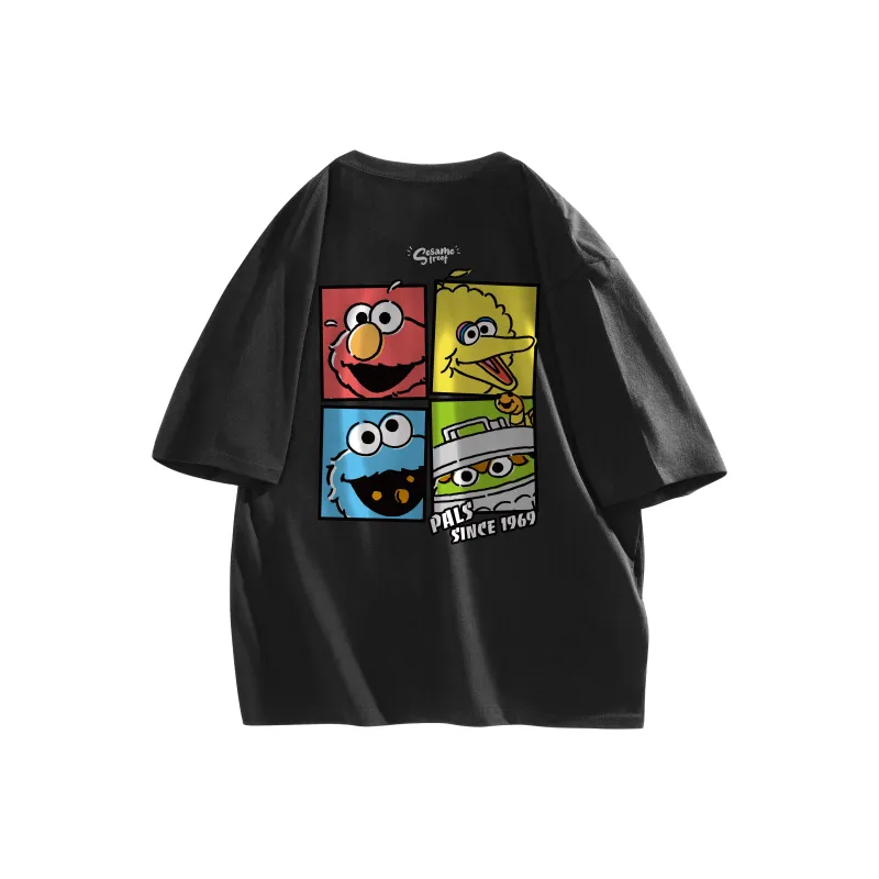 SESAME STREET T Shirt Long Sleeved Short Sleeved Optional Unisex-0