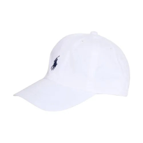 Polo Ralph Lauren Cotton Fabric Baseball Caps Unisex White