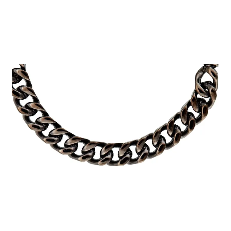 Agnes B. Steel Pearl Bracelets Men's Black-1