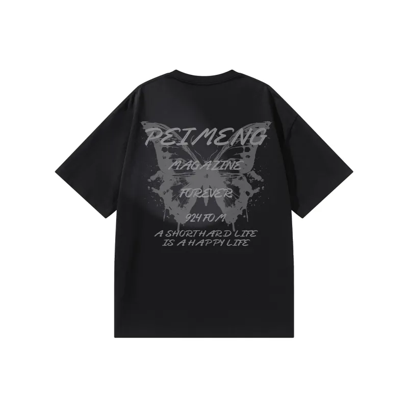 PEIMENG Short Sleeved T Shirts Unisex Comes With Necklace-4