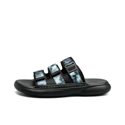 HLA Slip Resistant Slide Slippers Men's Black