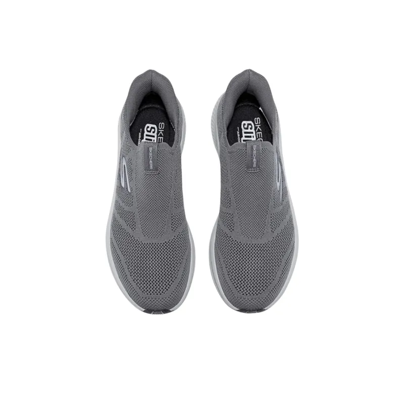 Skechers Slip ins Abrasion Resistant Quick Dry Low Top Casual Shoes Men's Gray-1