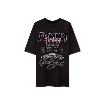 Tommy Hilfiger Drop Shoulder Sleeve T Shirt Unisex
