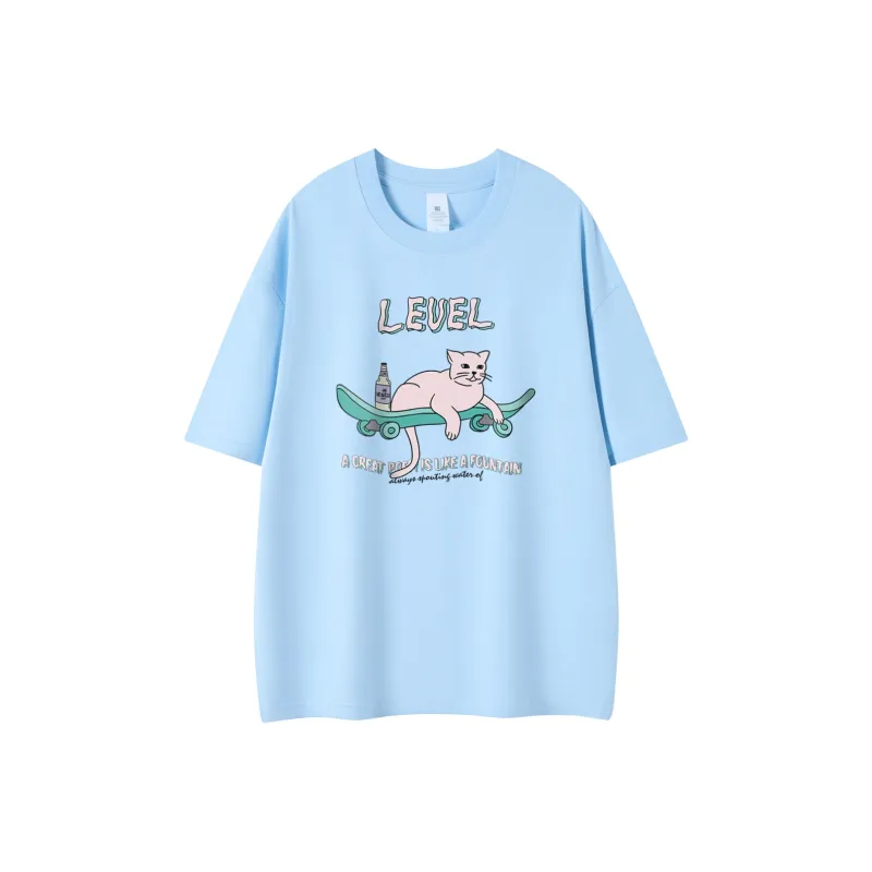 LEVEL Short Sleeved T Shirts Unisex-14