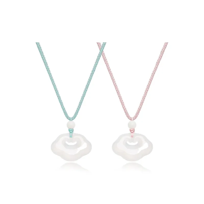 Kim Ka Fook Chalcedony Jade Necklaces Unisex-5
