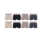8 Pack (Milk Coffee 2+Dark Gray 2+Apricot 2+Black 2)