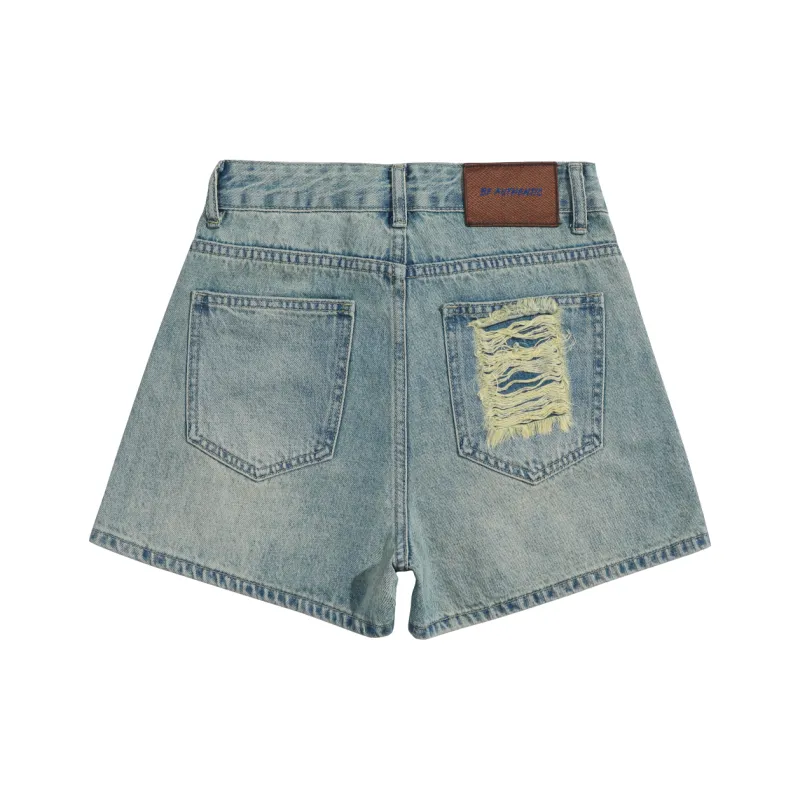 Tonlion Denim Shorts Women's Moonlight Blue-1