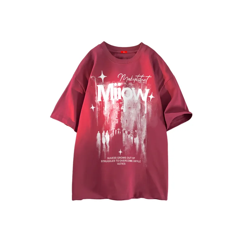 MIIOW Trend Party Series T-Shirt Unisex Black-6