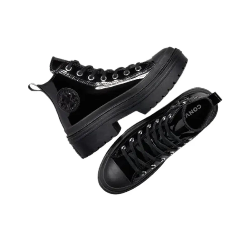 Converse Women's Chuck Taylor All Star Lugged Heel Platform High 'Black Patent' Women's-3