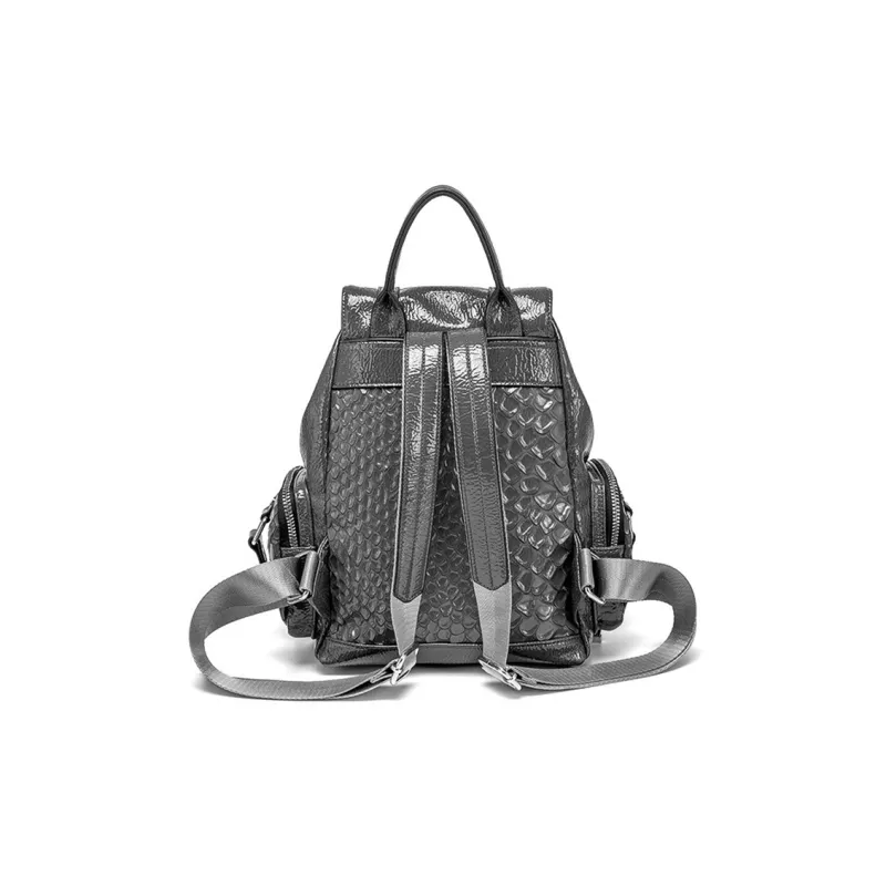 CLEVER& KETCH PU Backpack Regular Unisex Black/Gray-8
