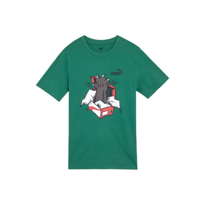 PUMA SNEAKER T Shirts Men Dark Green-0