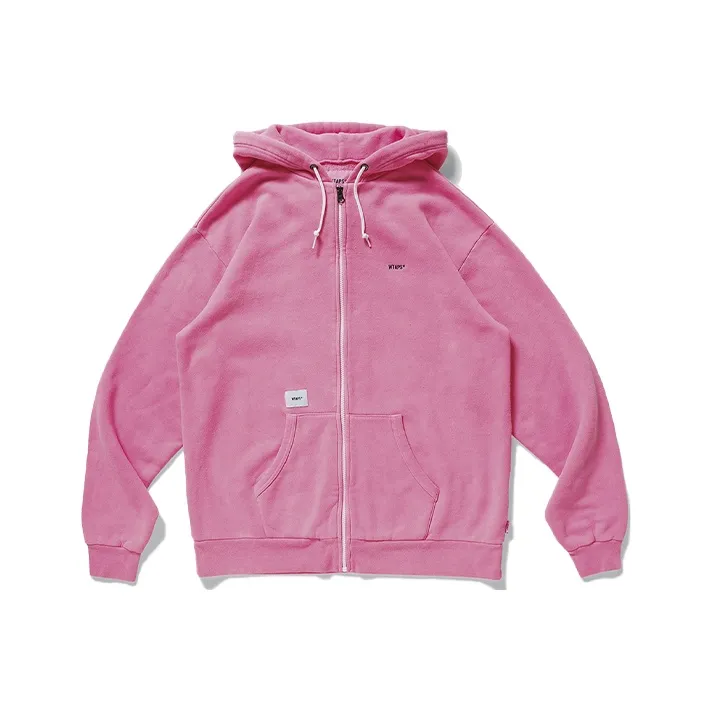 WTAPS Logo embroidered Zip up Hoodie-5