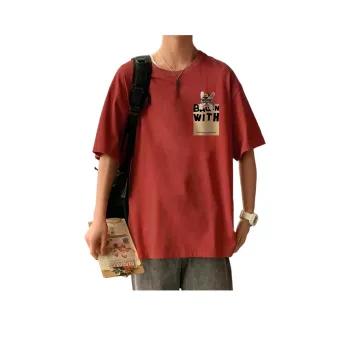 Tonlion T-Shirt Men's Coral Red