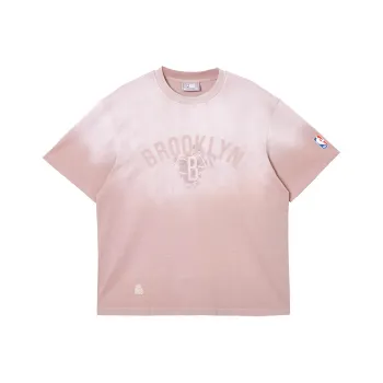 JACK JONES· x NBA JACK&JONESxNBA Spring Summer T Shirt Men's Gray Pink