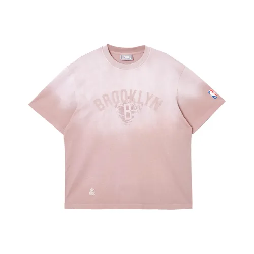 JACK JONES· x NBA JACK&JONESxNBA Spring Summer T Shirt Men's Gray Pink