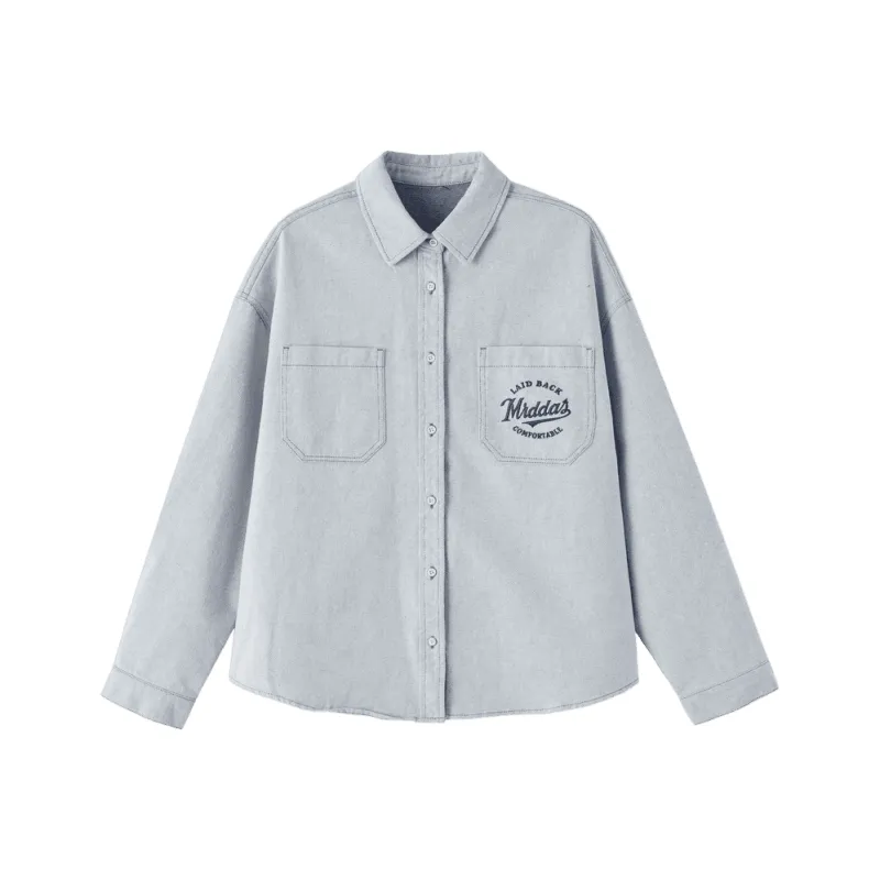 【dme】 Denim Jacket Women's Light Blue-1