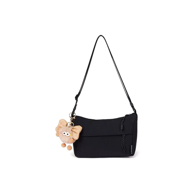 Dubaolu Fabric Dumpling Bag Crossbody Bag Medium Size Unisex Black/Khaki/Brown-8