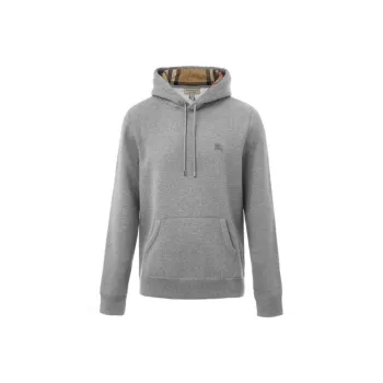 Burberry Embroidered Ekd Cotton Blend Hoodie