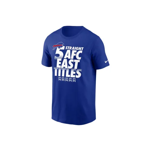 Nike x NFL Buffalo Bills FW24 4 Straight NFC East Titles Our Time Is Now T-Shirt Men's Blue