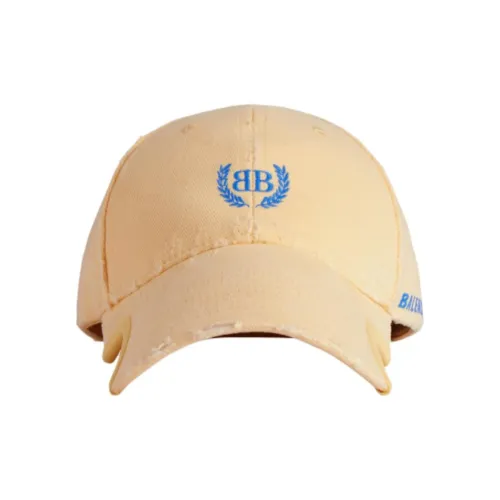 Balenciaga Cotton Baseball Caps Unisex Yellow