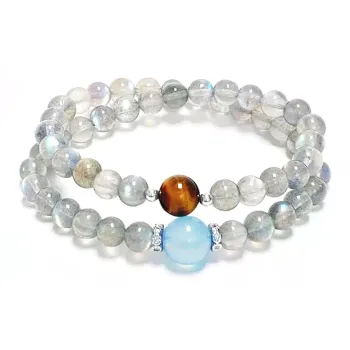 MAGICPOLE Tiger's Eye Stone Jade Bracelets Women's