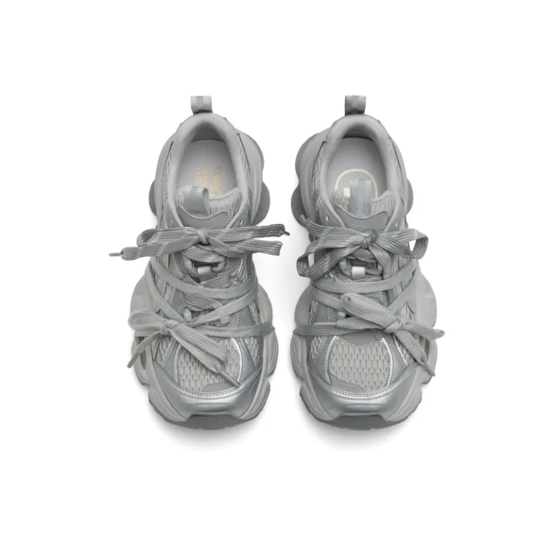 MASOOMAKE Breathable Height Increasing Low Top Chunky Sneakers Women's-10