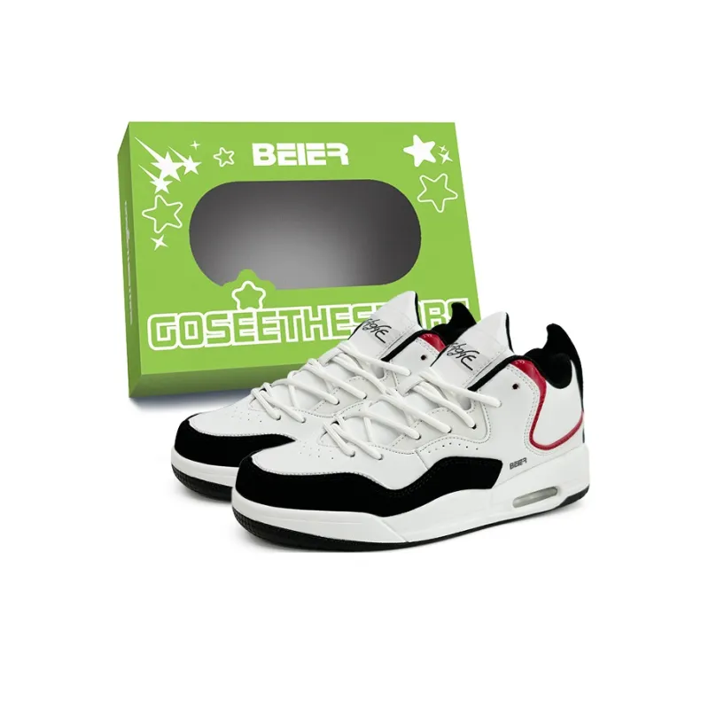 BEIER Casual Comfortable Minimalist Style Balance Lightweight Breathable Low Top Skateboard Shoes Unisex-15