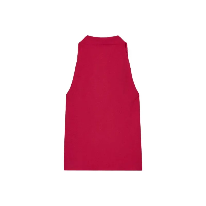 ZARA Tank Tops Women's Dark Purple Red-1