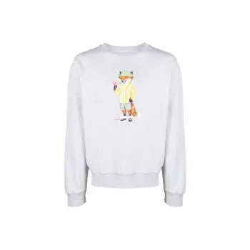 Maison Kitsune Sweatshirt Men's Light Gray