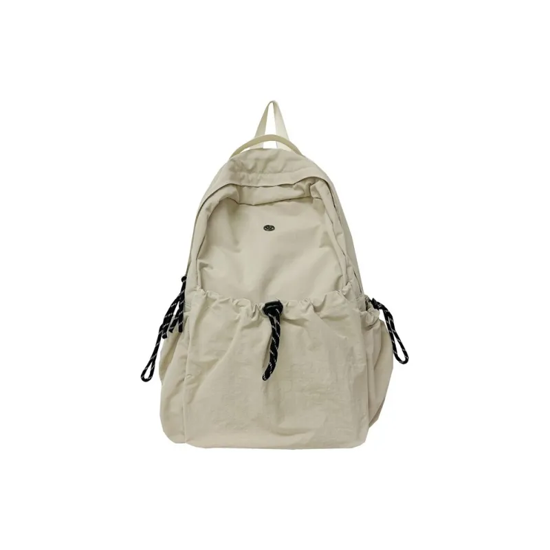 Deli Bear Nylon Backpack Large Size Unisex Black/Yellow/Gray/Orange/Ecru-15