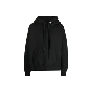 PALM ANGELS Star patch Cotton Hoodie