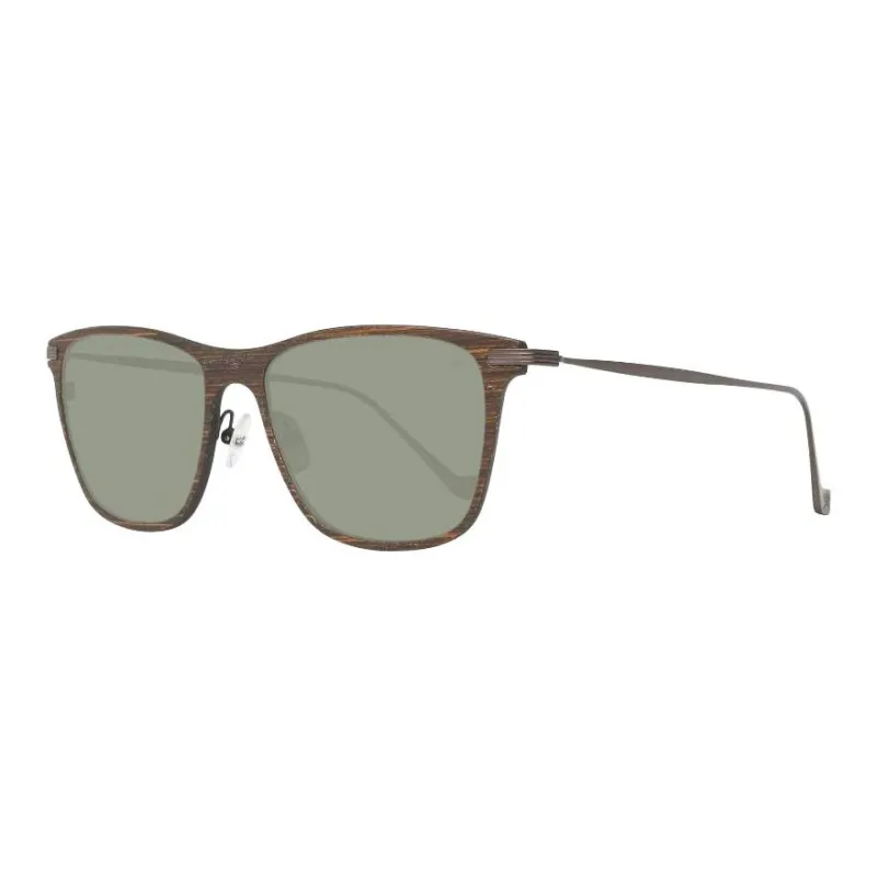 HACKETT LONDON Wooden Rectangular Sunglasses Men's Brown-0