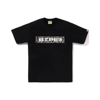 A BATHING APE Lux Sport Pattern Box Logo Tee