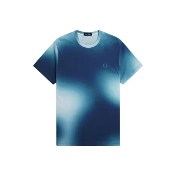 FRED PERRY Tie Dyed Crewneck T Shirt